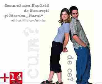 Conferinta Prietenie si sexualitate