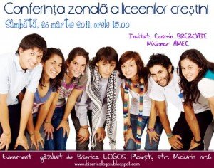 Conferinta zonala a liceenilor crestini la Ploiesti